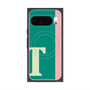プレミアムスクエアケース with Pixelsnap［ オリジナル - initial color line - T green ］