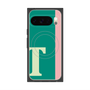 プレミアムスクエアケース with Pixelsnap［ オリジナル - initial color line - T green ］