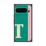 プレミアムスクエアケース with Pixelsnap［ オリジナル - initial color line - T green ］