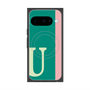 プレミアムスクエアケース with Pixelsnap［ オリジナル - initial color line - U green ］
