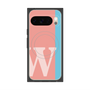 プレミアムスクエアケース with Pixelsnap［ オリジナル - initial color line - W pink ］