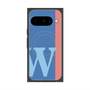 プレミアムスクエアケース with Pixelsnap［ オリジナル - initial color line - W blue ］