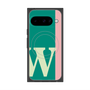 プレミアムスクエアケース with Pixelsnap［ オリジナル - initial color line - W green ］