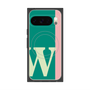 プレミアムスクエアケース with Pixelsnap［ オリジナル - initial color line - W green ］