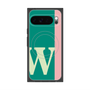 プレミアムスクエアケース with Pixelsnap［ オリジナル - initial color line - W green ］