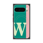 プレミアムスクエアケース with Pixelsnap［ オリジナル - initial color line - W green ］