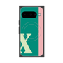プレミアムスクエアケース with Pixelsnap［ オリジナル - initial color line - X green ］