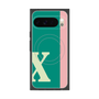プレミアムスクエアケース with Pixelsnap［ オリジナル - initial color line - X green ］