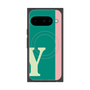 プレミアムスクエアケース with Pixelsnap［ オリジナル - initial color line - Y green ］