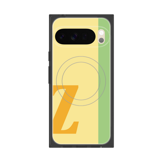 プレミアムスクエアケース with Pixelsnap［ オリジナル - initial color line - Z yellow ］