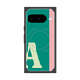 プレミアムスクエアケース with Pixelsnap［ オリジナル - initial color line - A green ］