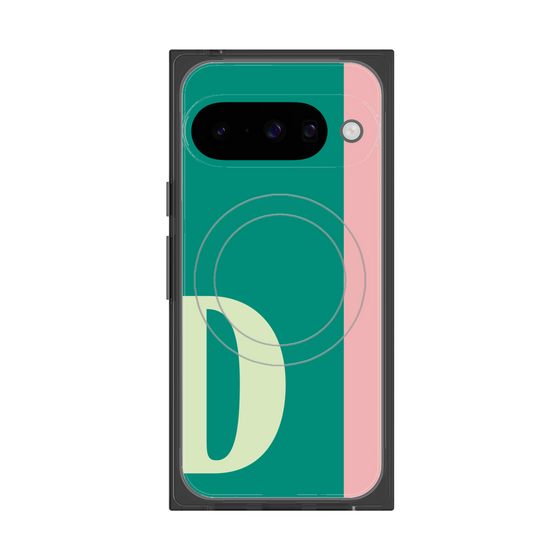 プレミアムスクエアケース with Pixelsnap［ オリジナル - initial color line - D green ］