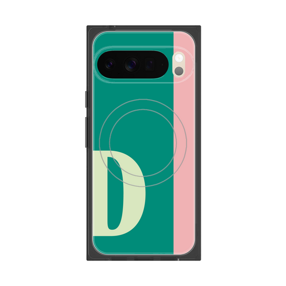プレミアムスクエアケース with Pixelsnap［ オリジナル - initial color line - D green ］