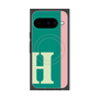 プレミアムスクエアケース with Pixelsnap［ オリジナル - initial color line - H green ］