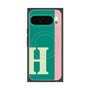 プレミアムスクエアケース with Pixelsnap［ オリジナル - initial color line - H green ］