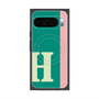 プレミアムスクエアケース with Pixelsnap［ オリジナル - initial color line - H green ］