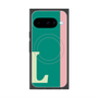 プレミアムスクエアケース with Pixelsnap［ オリジナル - initial color line - L green ］