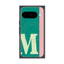 プレミアムスクエアケース with Pixelsnap［ オリジナル - initial color line - M green ］
