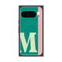 プレミアムスクエアケース with Pixelsnap［ オリジナル - initial color line - M green ］