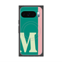 プレミアムスクエアケース with Pixelsnap［ オリジナル - initial color line - M green ］