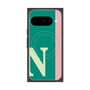 プレミアムスクエアケース with Pixelsnap［ オリジナル - initial color line - N green ］