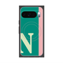 プレミアムスクエアケース with Pixelsnap［ オリジナル - initial color line - N green ］