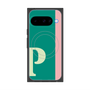 プレミアムスクエアケース with Pixelsnap［ オリジナル - initial color line - P green ］