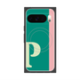 プレミアムスクエアケース with Pixelsnap［ オリジナル - initial color line - P green ］