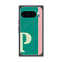 プレミアムスクエアケース with Pixelsnap［ オリジナル - initial color line - P green ］