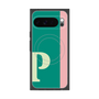 プレミアムスクエアケース with Pixelsnap［ オリジナル - initial color line - P green ］