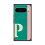 プレミアムスクエアケース with Pixelsnap［ オリジナル - initial color line - P green ］