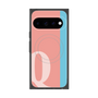プレミアムスクエアケース with Pixelsnap［ オリジナル - initial color line - Q pink ］