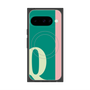 プレミアムスクエアケース with Pixelsnap［ オリジナル - initial color line - Q green ］
