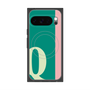 プレミアムスクエアケース with Pixelsnap［ オリジナル - initial color line - Q green ］