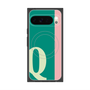 プレミアムスクエアケース with Pixelsnap［ オリジナル - initial color line - Q green ］