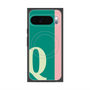 プレミアムスクエアケース with Pixelsnap［ オリジナル - initial color line - Q green ］