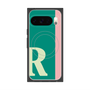 プレミアムスクエアケース with Pixelsnap［ オリジナル - initial color line - R green ］