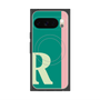 プレミアムスクエアケース with Pixelsnap［ オリジナル - initial color line - R green ］