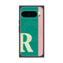プレミアムスクエアケース with Pixelsnap［ オリジナル - initial color line - R green ］