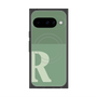 プレミアムスクエアケース with Pixelsnap［ オリジナル - initial two tone - R green ］