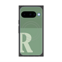 プレミアムスクエアケース with Pixelsnap［ オリジナル - initial two tone - R green ］