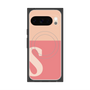 プレミアムスクエアケース with Pixelsnap［ オリジナル - initial two tone - S pink ］