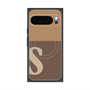 プレミアムスクエアケース with Pixelsnap［ オリジナル - initial two tone - S brown ］