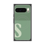 プレミアムスクエアケース with Pixelsnap［ オリジナル - initial two tone - S green ］