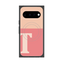 プレミアムスクエアケース with Pixelsnap［ オリジナル - initial two tone - T pink ］