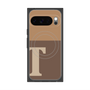 プレミアムスクエアケース with Pixelsnap［ オリジナル - initial two tone - T brown ］