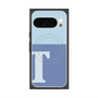 プレミアムスクエアケース with Pixelsnap［ オリジナル - initial two tone - T blue ］