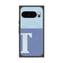 プレミアムスクエアケース with Pixelsnap［ オリジナル - initial two tone - T blue ］