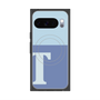 プレミアムスクエアケース with Pixelsnap［ オリジナル - initial two tone - T blue ］