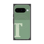 プレミアムスクエアケース with Pixelsnap［ オリジナル - initial two tone - T green ］